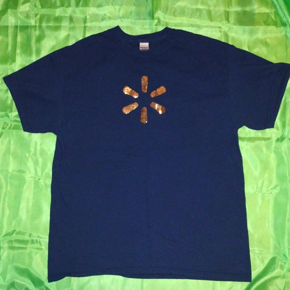 Walmart Apparel Sparkly Logo L Unisex T-Shirt